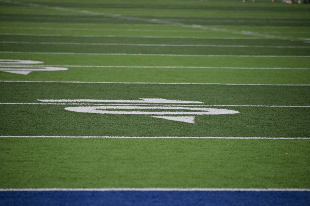 Artificial,Turf,On,A,Football,Field